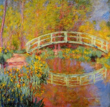 Flores Painting - El puente japonés en Giverny Claude Monet Impresionismo Flores